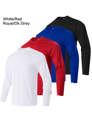 Men's Casual Plain T-shirt Men's Long-Sleeved Fashion Fitness Long-Sleeved T-shirt Men's Blouse