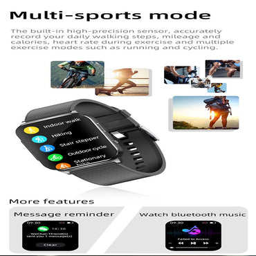 Smartwatch Inteligente 2025 NFC ECG Bomba de Ar Pressão Arterial Oxigênio no Sangue ECG+PPG Chamada Bluetooth NFC Para Homens e Mulheres Airbag