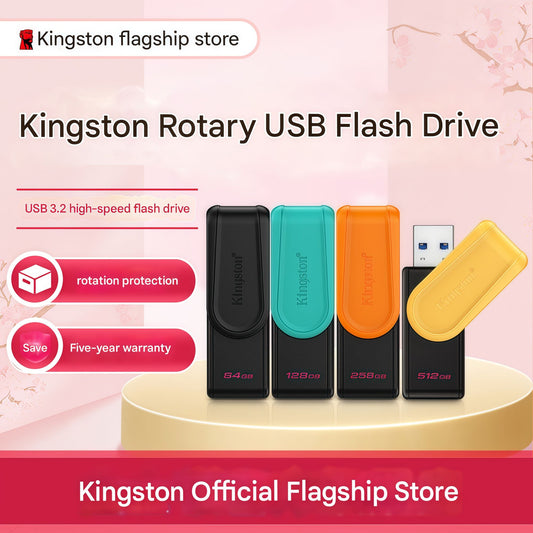Kingston 128GB USB 3.2 Flash Drive (DTXS) - Colorful and Portable, Suitable for Studying, Office Work, Bidding, and Computer Use
