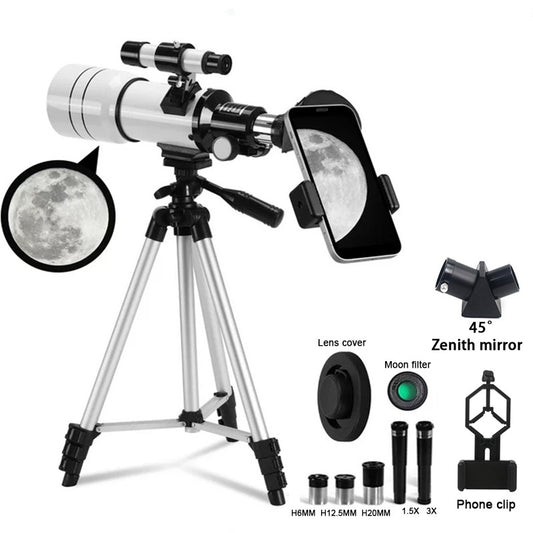 BORWOLF F30070M Professional Astronomical Telescope for Space Monocular 30070 Powerful Binoculars Night Vision for Star and Moon