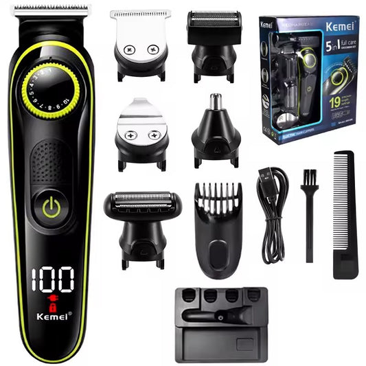 Kemei Electric Hair Clipper Multifunctional Men's Trimmer Electric Shaver Men's Razor Nose Trimmer KM-696 Hair Clipper