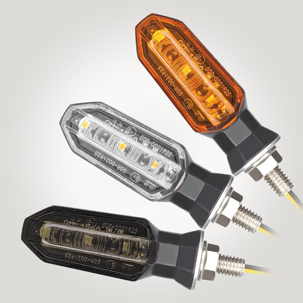 Luzes de Seta LED Mini Moto 8mm Lâmpada Indicadora de Moto 12V Acessórios de Lâmpada de Seta Intermitente Âmbar
