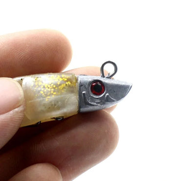 BURLE 10cm 15.5g 13cm 26g Isca Artificial Macia em T com Anzol com Farpa e Cabeça de Jig