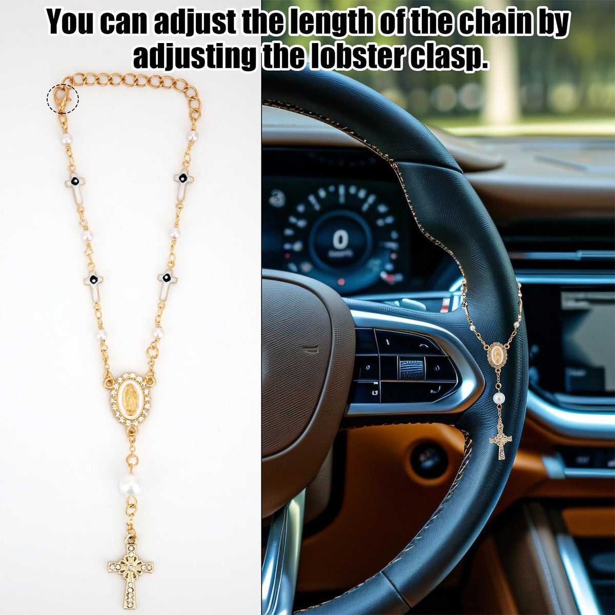 1 steering wheel bead pendant | car pendant accessories | car pendant | unique and fashionable car pendant decoration