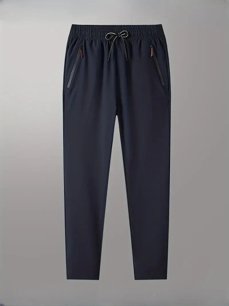 Plus Size 4XL 5XL Men's Casual Straight Pants Stretch Elastic Waist Jogger Korean Classic Blue Black Gray Male Brand Trousers