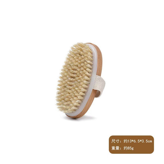 Piggy Mane Long Handle Bath Brush Body Scrub Dry Brush No Need for People To Rub Back Mud Brush Practical Bath Brush Detachable