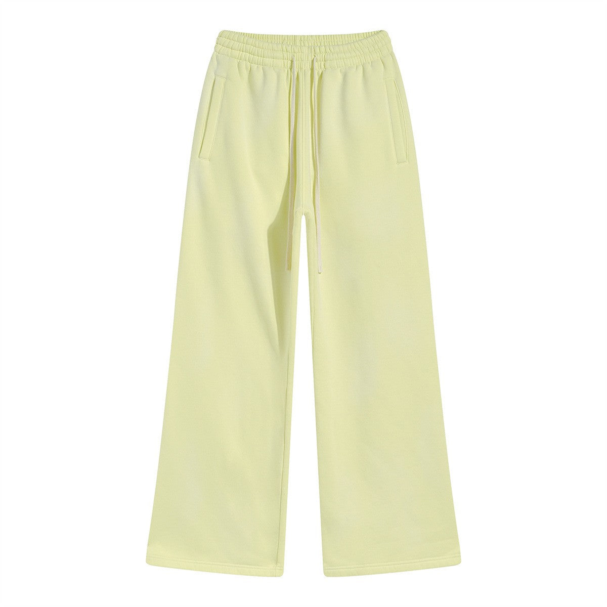 Autumn and winter 2024 new splash ink white spray-dyed loose plus velvet joggers