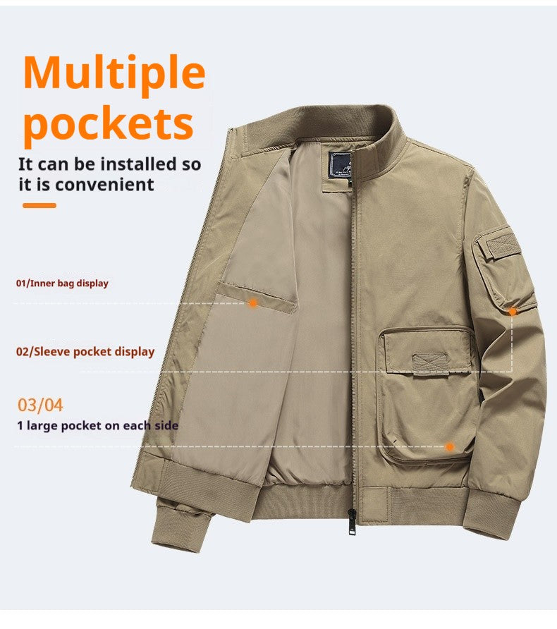 Cotton Flight Jackets for Men Spring and Autumn New Loose Oversized Men's Clothing Baseball Jacket Coats