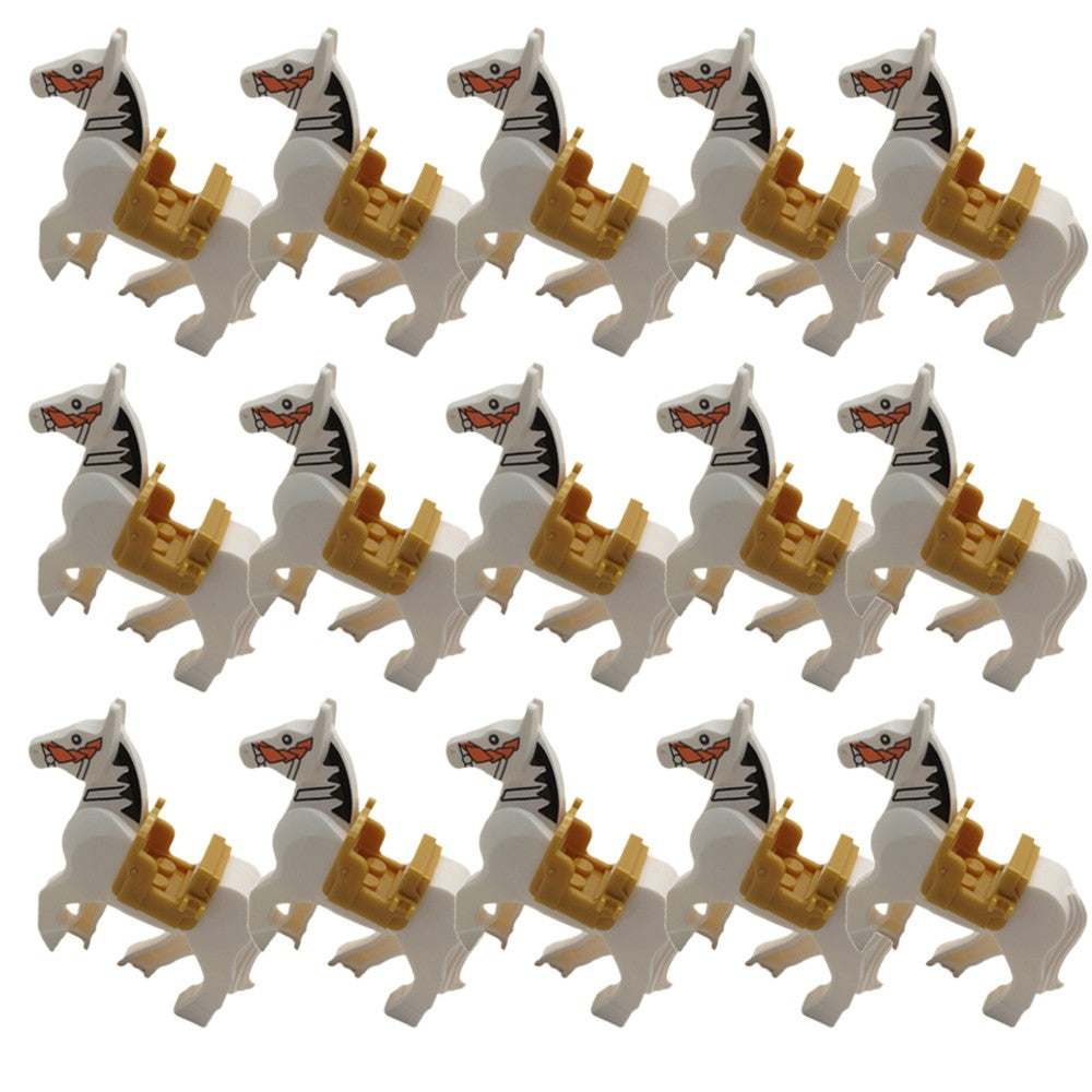 Blocos de Montar Zoológico Medieval Acessórios de Personagens Montarias Animais Cervos Elefantes Camelos Lobos Cavalos de Guerra Tijolos Brinquedos Presentes K080