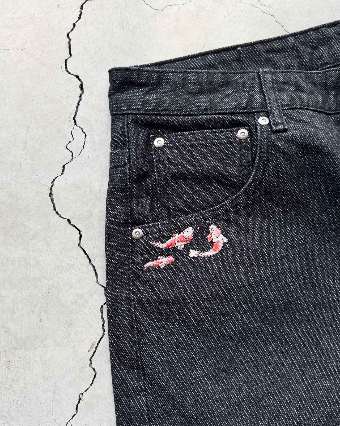 Fashion Cherry Blossom Pocket Embroidery Jeans Shorts Men Women Retro Baggy Black Denim Short Y2k Jorts Hip Hop Streetwear Pants