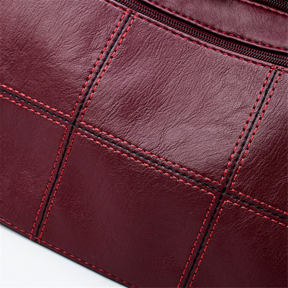 2 Layers Genuine Brand Leather Shoulder Messenger Luxury Handbags Women Bags Designer High Quality Crossbody Bags for Women Sac