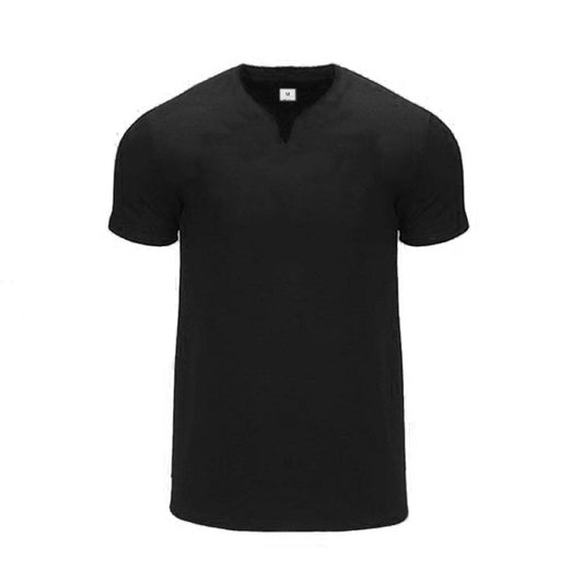 Elastic Slim Fit Summer Cool Quick Dry T-Shirts Mens Running Short Sleeve V-neck Shirts Gym Bodybuilding Fitness Muscle Clothing