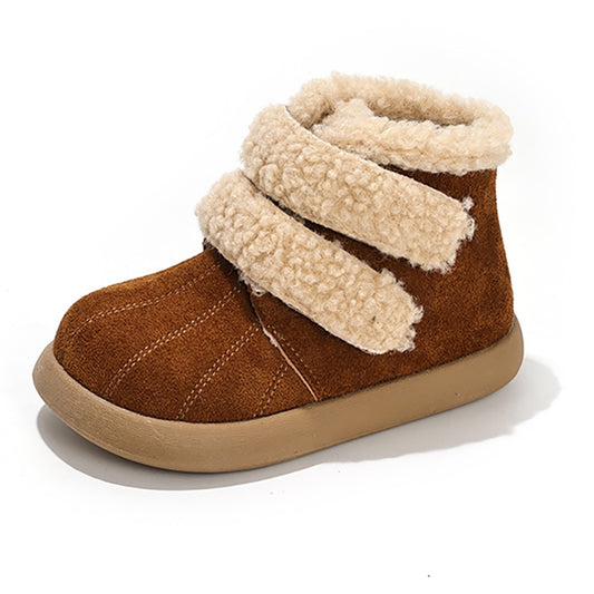 Thick Warm Plush Boots For Children 2025 New Designers Teenager Kid's Padded Boots Outdoor Hiking Boy's Girl's Snow Boots