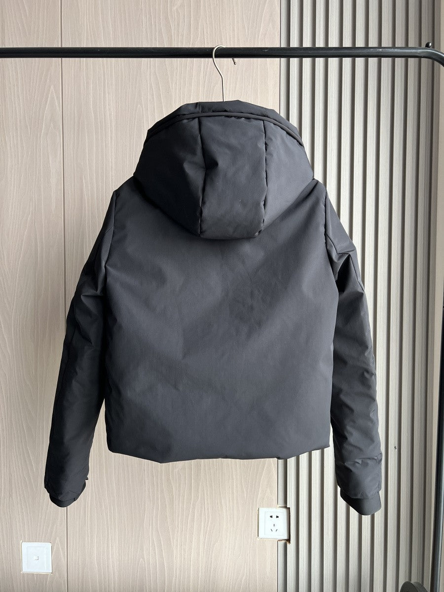 ETJ 2024 Autumn/Winter New TRAF women's short imitation wind waterproof hooded thick warm cotton jacket Outdoor coat 4749703