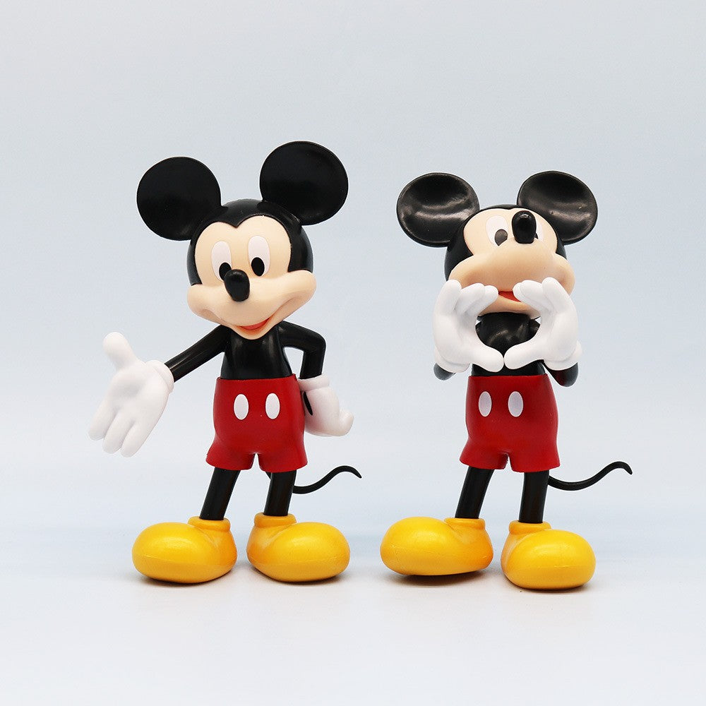 Novos Bonecos Colecionáveis Grandes do Mickey Mouse Fofos 3 Estilos Postura Sentada Plutão Desenho Animado Anime Enfeites de Mesa Brinquedos Presentes
