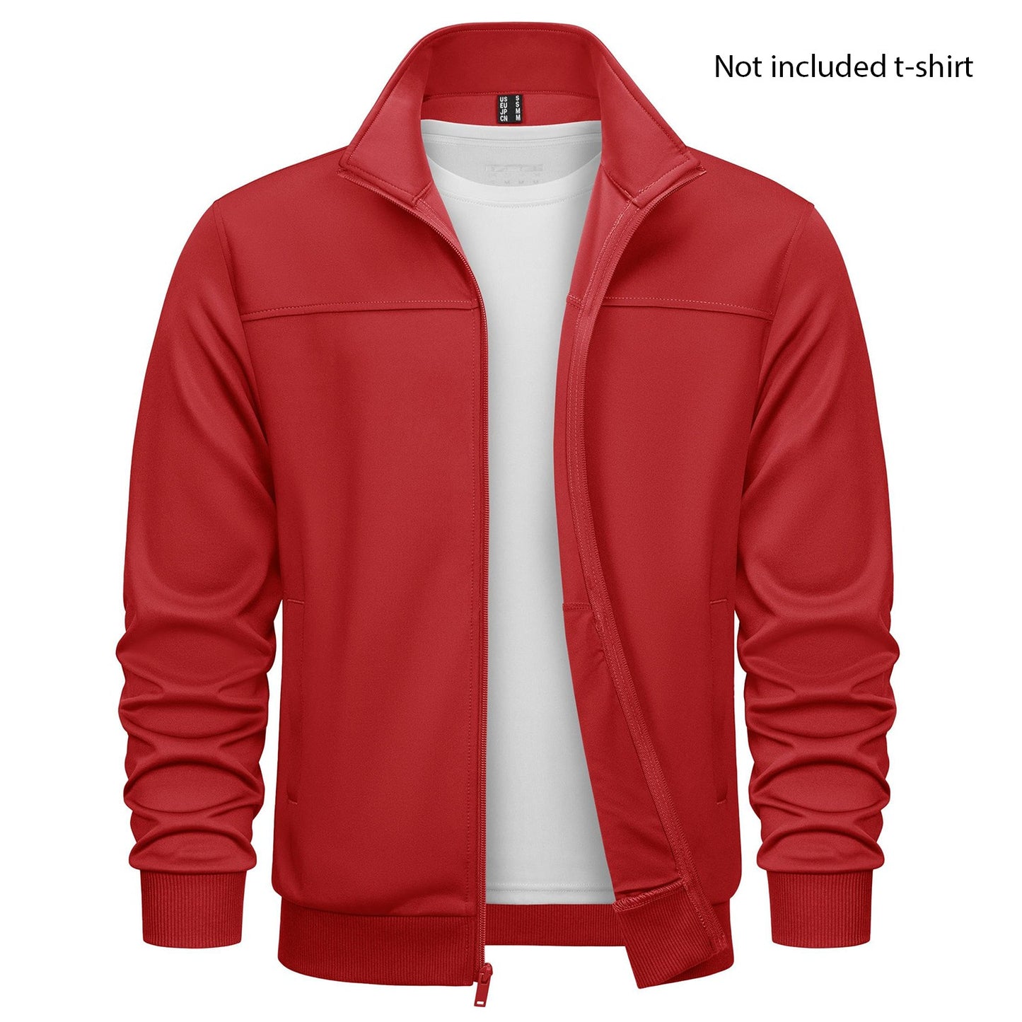 TACVASEN Spring Autumn Track Jackets Mens Lightweight Full Zip Sports Jacket Running Athletic Jackets Workout Fitness Outwear
