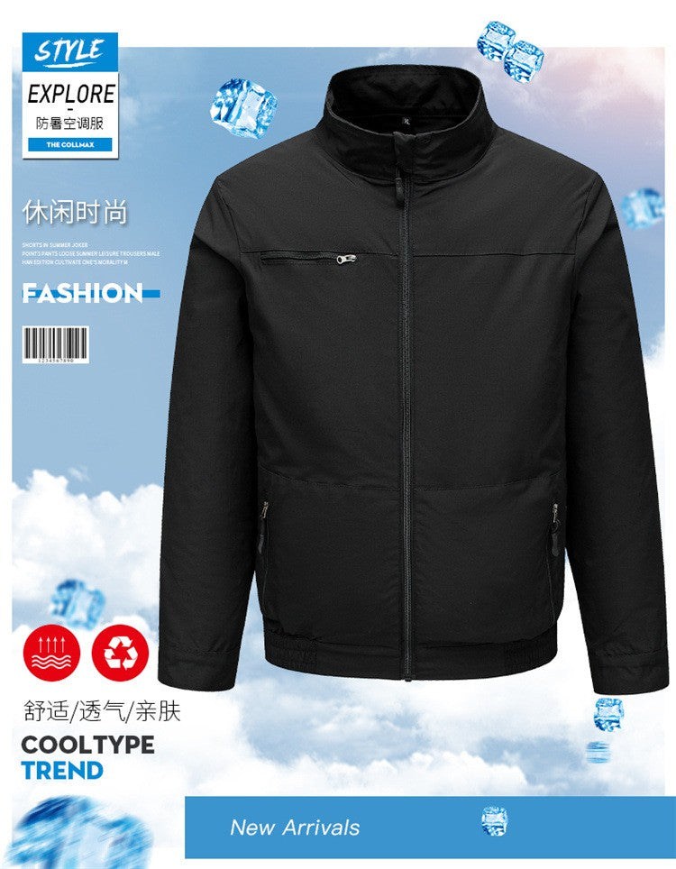 Cooling Air Conditioning Clothes with Fan Outdoor Charging Summer Cooling Welding Labor Overalls Men