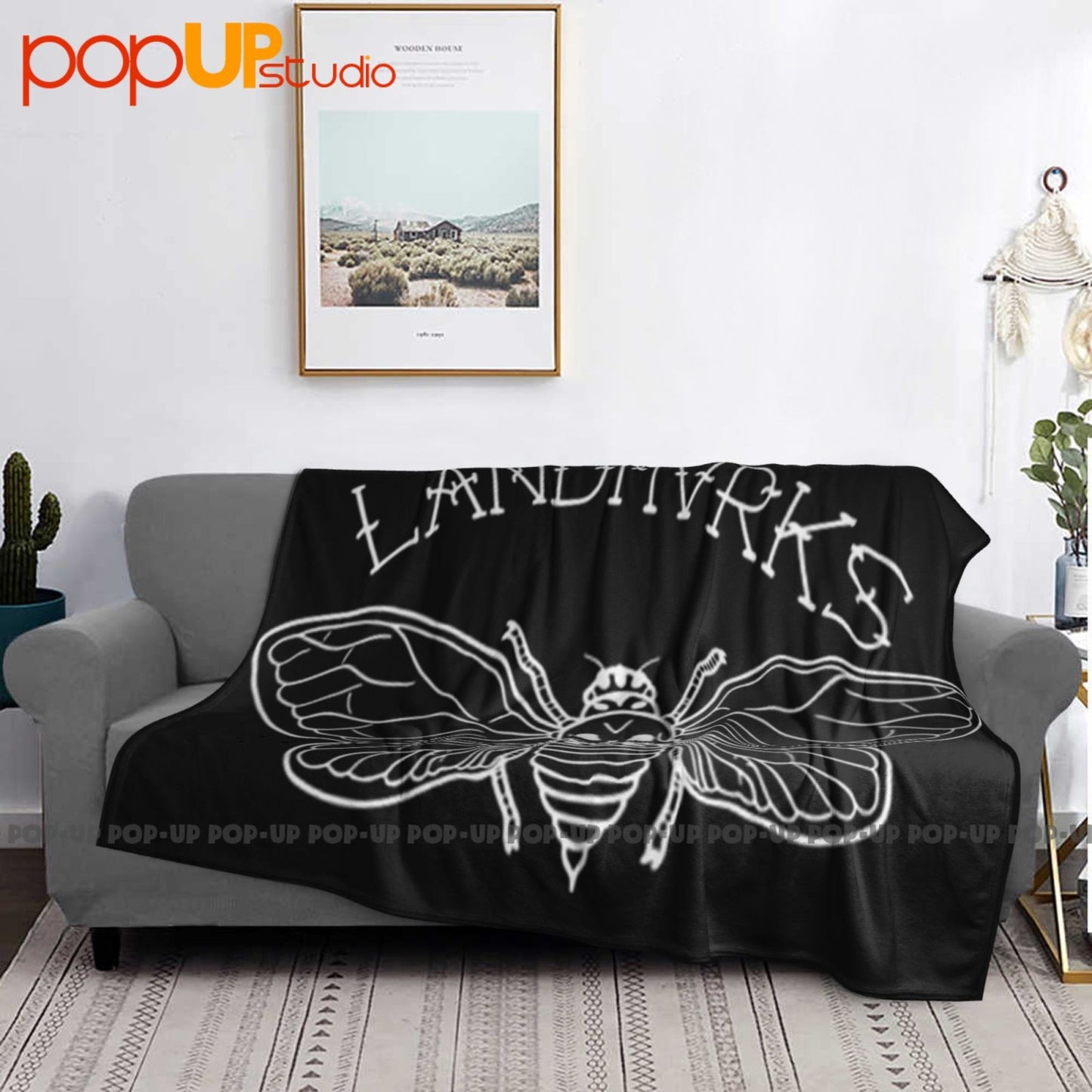 Landmvrks Metal Band Deathmoth Cobertor Ultra Macio Acolchoado Capa de Sofá de Inverno Coberturas de Cama