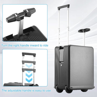 Mala Elétrica 20 Polegadas 40L Grande Capacidade Com Rodas Para Embarque e Trava TSA Para Homens E Mulheres, Bagagem De Viagem Com Rodas E Possibilidade De Andar