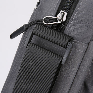 Men's Multifunctional Shoulder Bag Water-Resistant Briefcase Durable Oxford Cloth Business Tote with Multiple Compartments