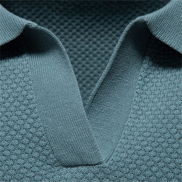 AIOPESON Men's Summer Breathable Polo Shirt Short Sleeve Solid Color Casual Polo Shirts for Men Lightweight Stretch Polo ?