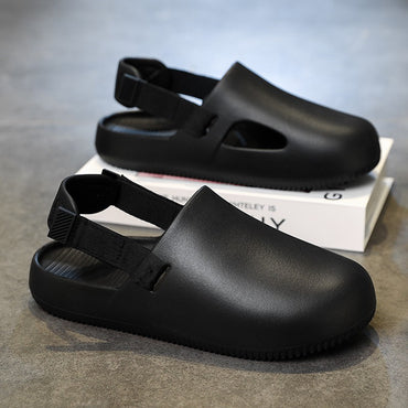 Men's casual hole shoes summer new EVA breathable soft soled sandals outdoor waterproof beach shoes youth fashion Joker slippers