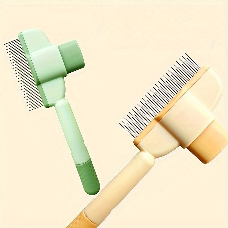 1pc Self-Cleaning Pet Comb, No Power Needed, Gentle Bathing Tool, Easy-to-Use Pet Grooming Essential by Petsafe