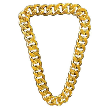 Hip Hop Gold Color Big Acrylic Chunky Chain Necklace For Men Punk Oversized Large Plastic Link Chain Men's Jewelry