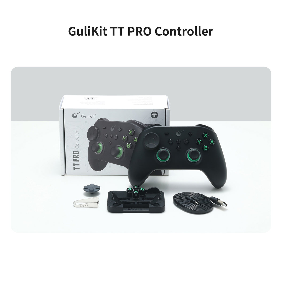 GuliKit TT Max Wireless Controller for Nintendo Switch 1/2 with Tension Adjustable TMR Joysticks for Windows Android iOS