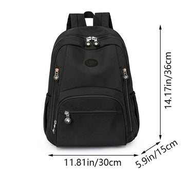 Neutral color schoolbag for both men and women, dual shoulder backpack, travel and commuting backpack, simple design backpack