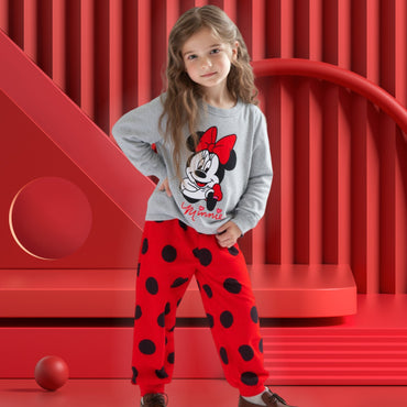 Kids Pajama Set Cotton Soft Print Minnie sets Loungewear Long Sleeve Pjs Sleepwear for Toddler Boys Girls nightgown