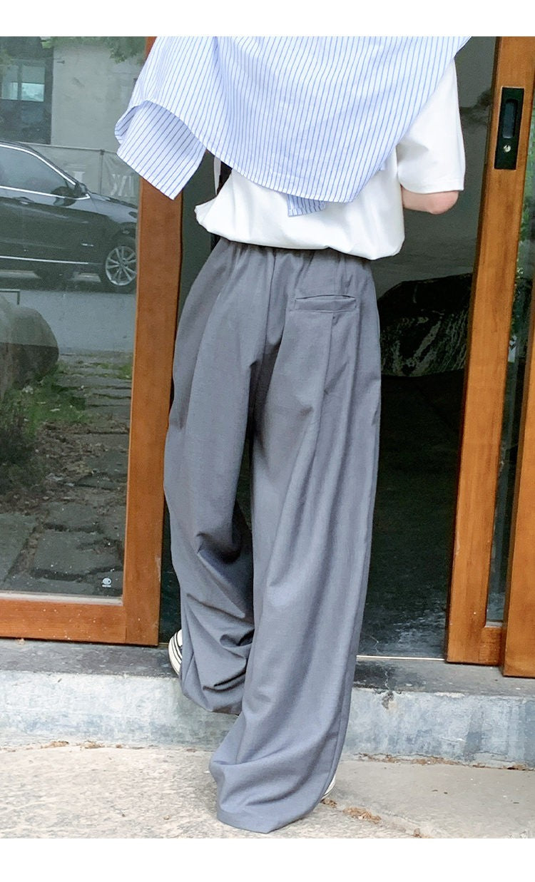 Oversized Black Suit Pants Men Fashion Social Mens Dress Pants Korean Loose Wide Leg Pants Mens Office Formal Trousers M-3XL