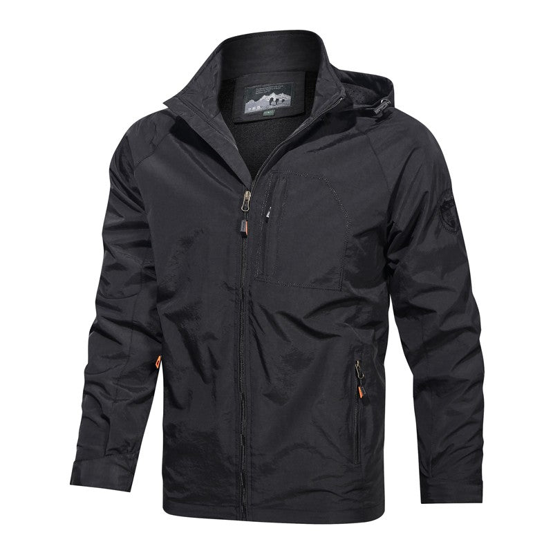 Camping Hiking Jacket Men Spring Autumn Outdoor Sports Breathable Coats Climbing Trekking Windbreaker Travel Waterproof Jacket