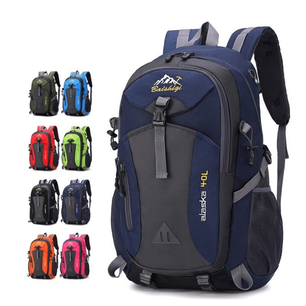Mochila Multifuncional Respirável para Caminhada Esportiva Mochila de Grande Capacidade em Poliéster Para Caminhada Ciclismo Academia