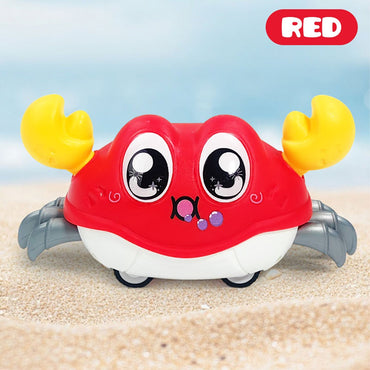 Children's Fun Double Return Force Left and Right Shake Simulation Crab Toy Baby Running Bubble Simulation Crab Crab Crawling
