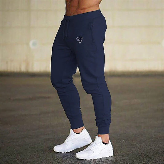 Shield Print New Men's Sweatpants Spring Autumn Breathable Jogging Pants Multiple Packs Male Outdoor Concise Straight Trousers