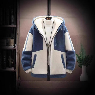 2025 Men's Lamb Wool Jacket Autumn Winter Loose Padded Thickened Jacket Plus Size 6XL 110kg Also Wearable Clothes Cardigan