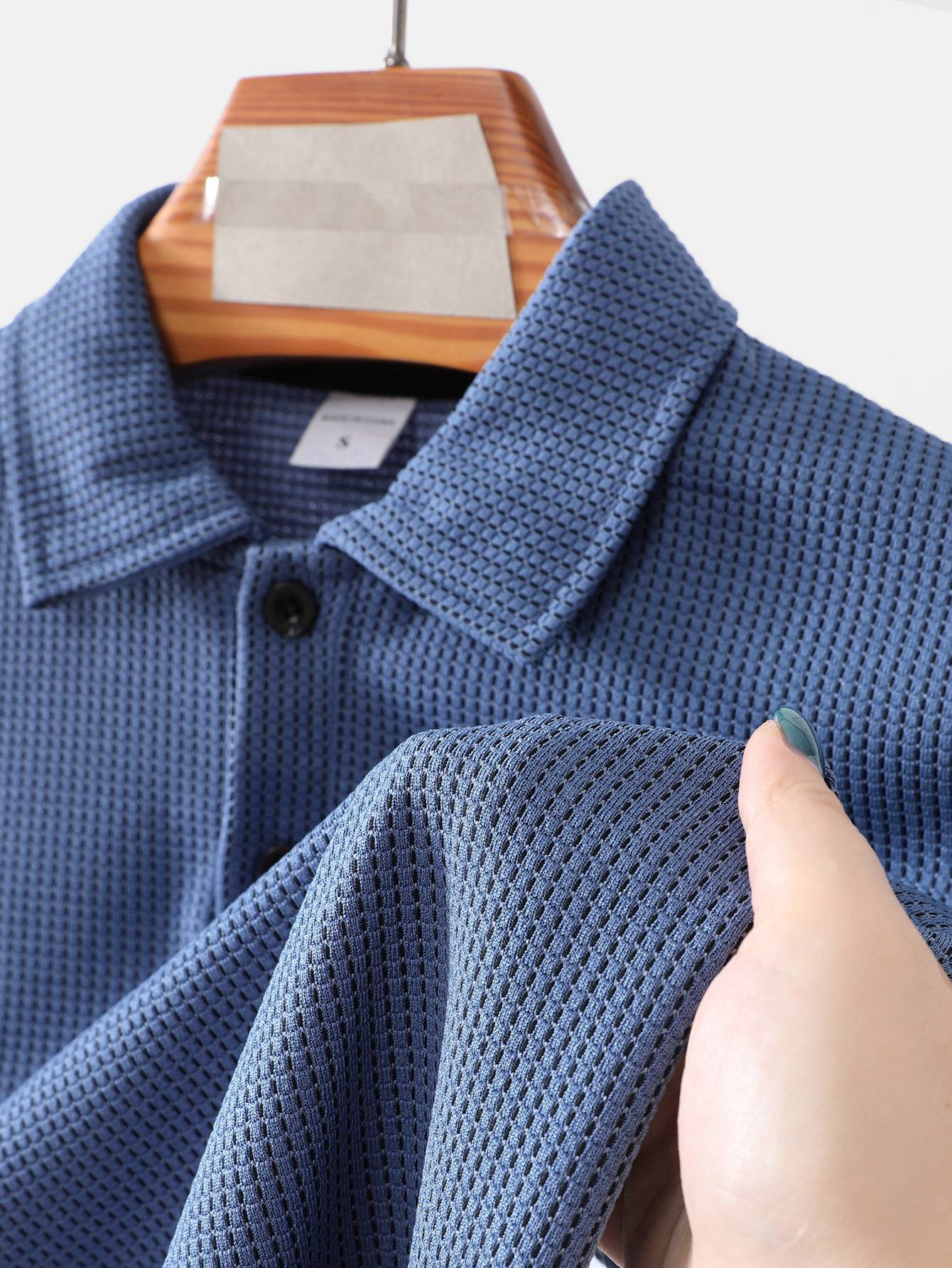 Summer New Short Sleeved Men's Polo Shirtsweat Absorbing Casual Sport Shirtcool and Breathable Style High-quality Busin Top Male