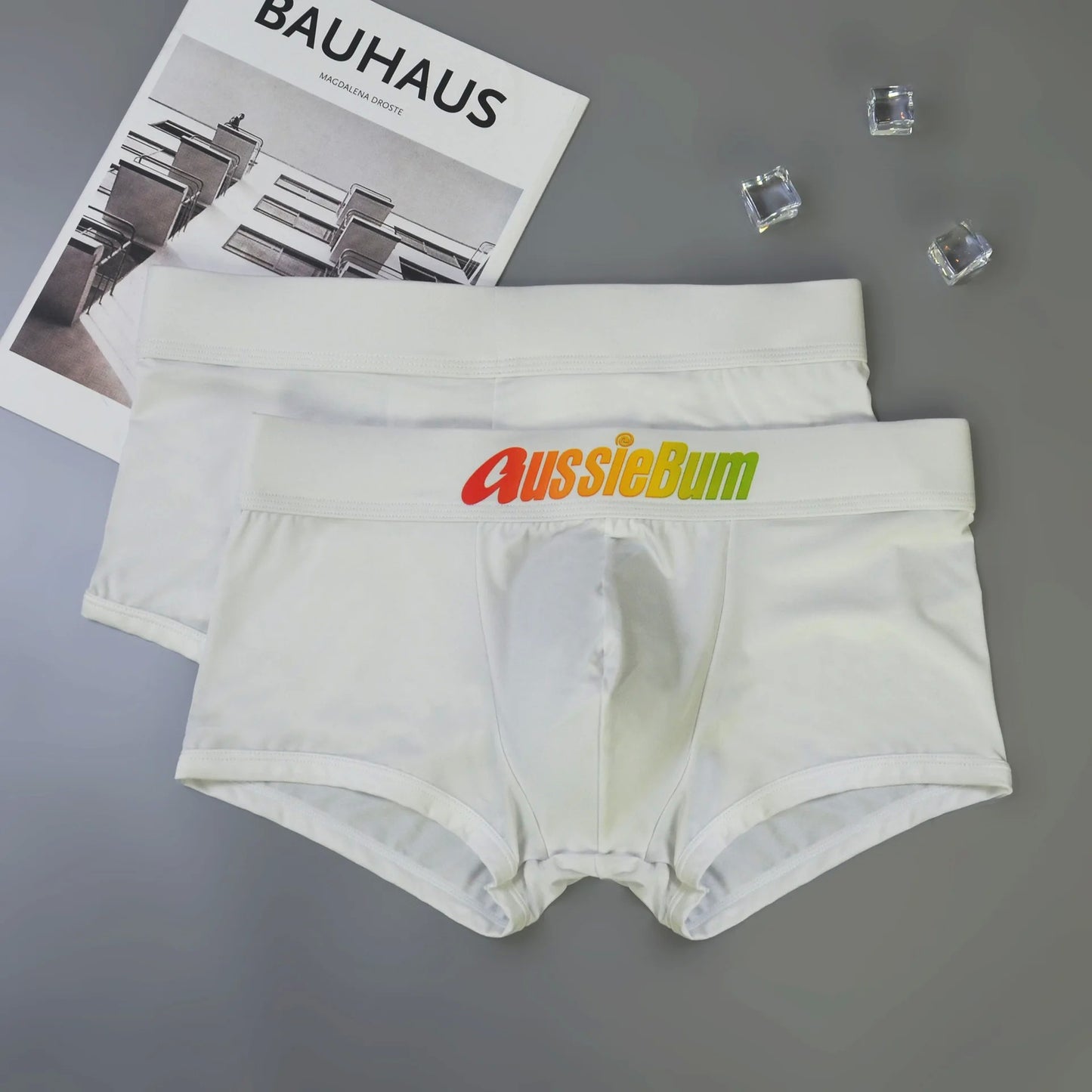 Men's underwear with milk silk comfortable sports boxer aussiebum-m218 bag