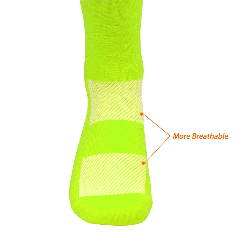 New White UAE Team INEOS Cycling Socks Non Slip Soccer Socks Cushioned Breathable For Running Basketball Bike Sports Grip Socks
