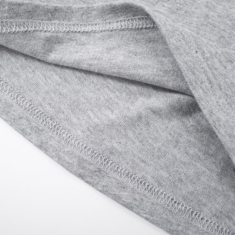 Fashion Casual Solid Gray Cropped T-shirt 2025 Woman Clothes O-neck Corset Tops Streetwear Girls Spring Summer Short Tee Shirts