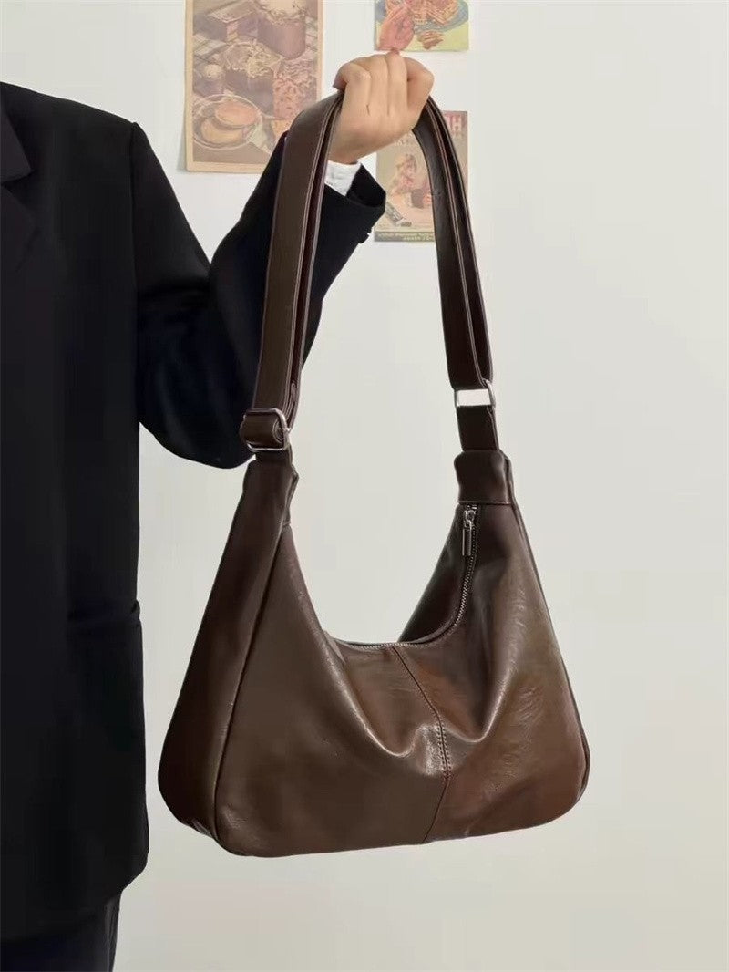 Fashion Soft PU Leather Tote Bags for Women Trend Female Simple Large High Capacity Shoulder Women Handbags Messenger Bags