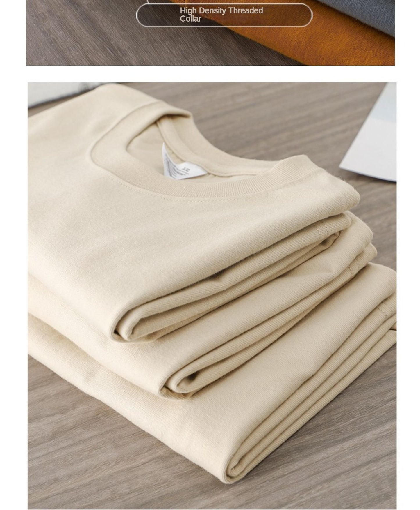 Dukeen 280g Heavyweight Long-Sleeved T-Shirt for Men 100% Cotton Shirts Oversized Solid Color Tops Plain Tees Men's Clothing