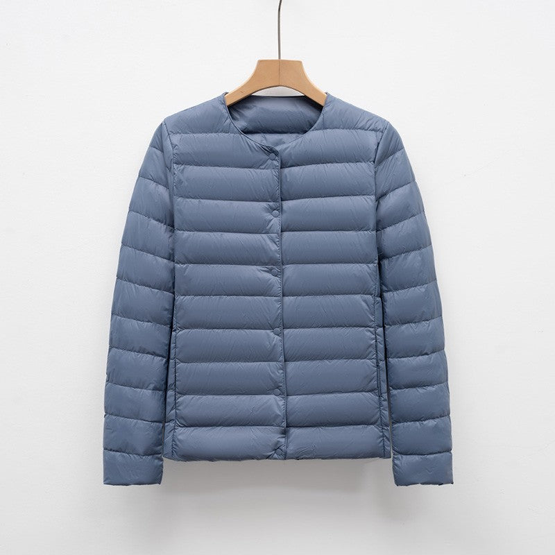 12 Colors Women Long Sleeves 90% White Duck Down Female Slim Warm Inner Ultra Lightweight Packable Ski Jacket Down Liner Jackets