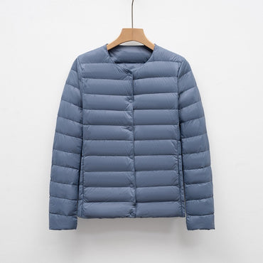 12 Colors Women Long Sleeves 90% White Duck Down Female Slim Warm Inner Ultra Lightweight Packable Ski Jacket Down Liner Jackets