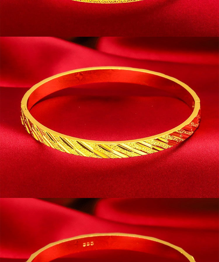 Pulseira estrela cheia de ouro 24K | Ouro puro AU999 no estilo chinês para exibir o charme antigo