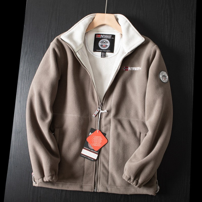 Winter Thicken Fleece Men Jacket Pockets Casual Polar Jackets Outdoor Cold-Proof Warm Overcoat Plus Size New Parkas Outwear 2023