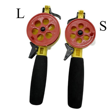 Ackibbik 1pc Vara de Pesca no Gelo com Carretilha/Molinete Haste Mini Vara de Pesca Truta Walleye Perca Acessórios de Pesca no Gelo de Inverno