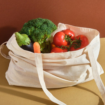 3 Sizes Shopping Canvas Bag Plain Cotton Large Capacity Bags Portable Storage Pouch Lightweight Shoulder Bag Solid Color Handbag