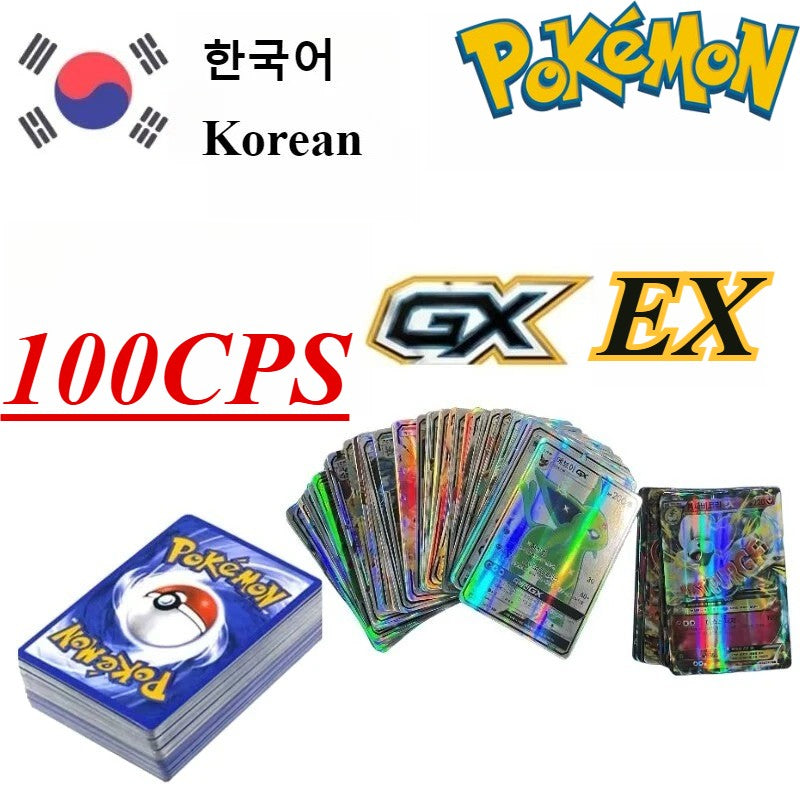 Cartas de Jogo Pokémon em Inglês/Alemão/Espanhol/Coreano/Francês Pikachu Mew Coleção de Cartas Colecionáveis PTCG Brinquedos de Presente Cartas de Jogo de Mesa